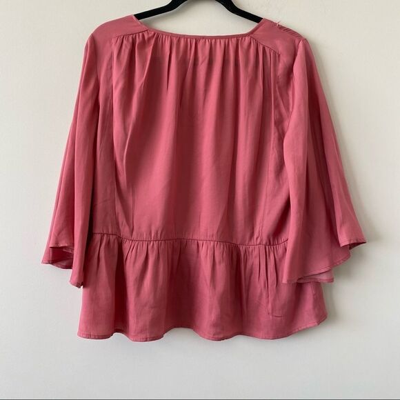 Anthropologie “Dra” Bell Sleeve Babydoll Blouse - Picture 2 of 9
